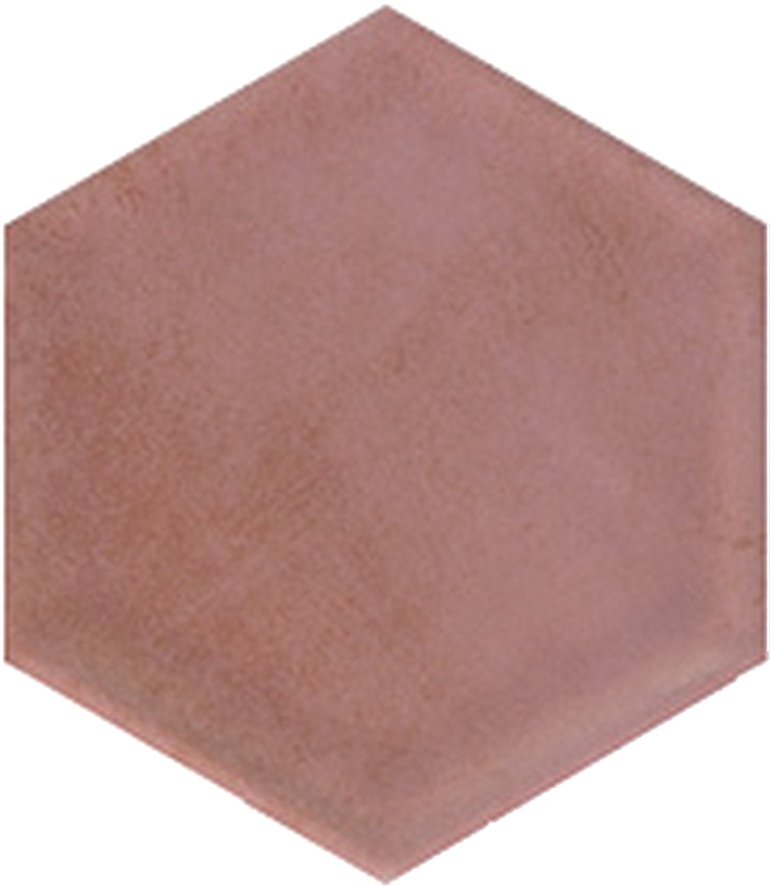 Bonita 5x6 Bordeaux Hexagon Porcelain Tile - Samples