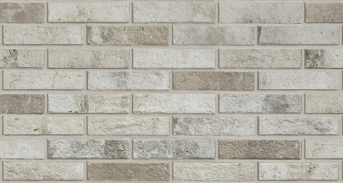 Brick 2x10 Fog Gray Porcelain Tile