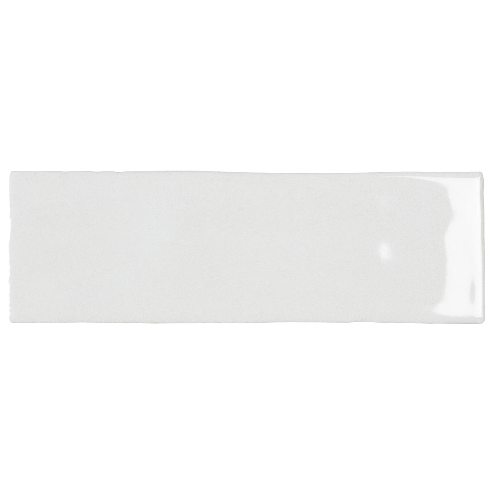 Kai 2.5x8 Cotton White Gloss Subway Tile