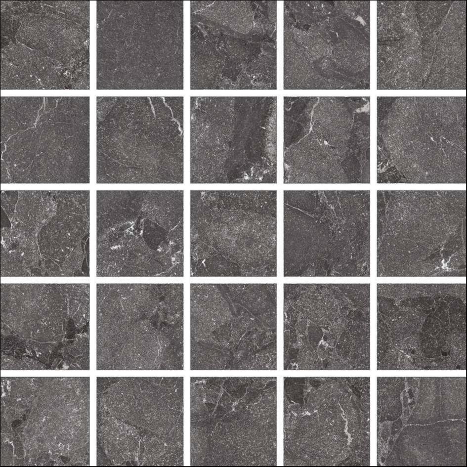 Lava 2x2 Dark Gray Mosaic Porcelain Tile