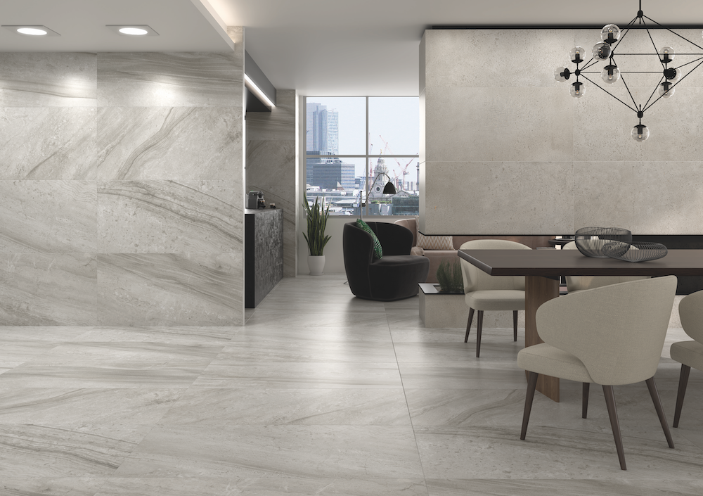 Lunar 12x24 Silver Polished Rectified Porcelain Tile