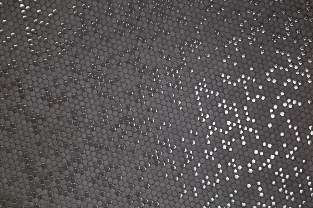 Micro Hex Shadow Glass Mosaic Tile