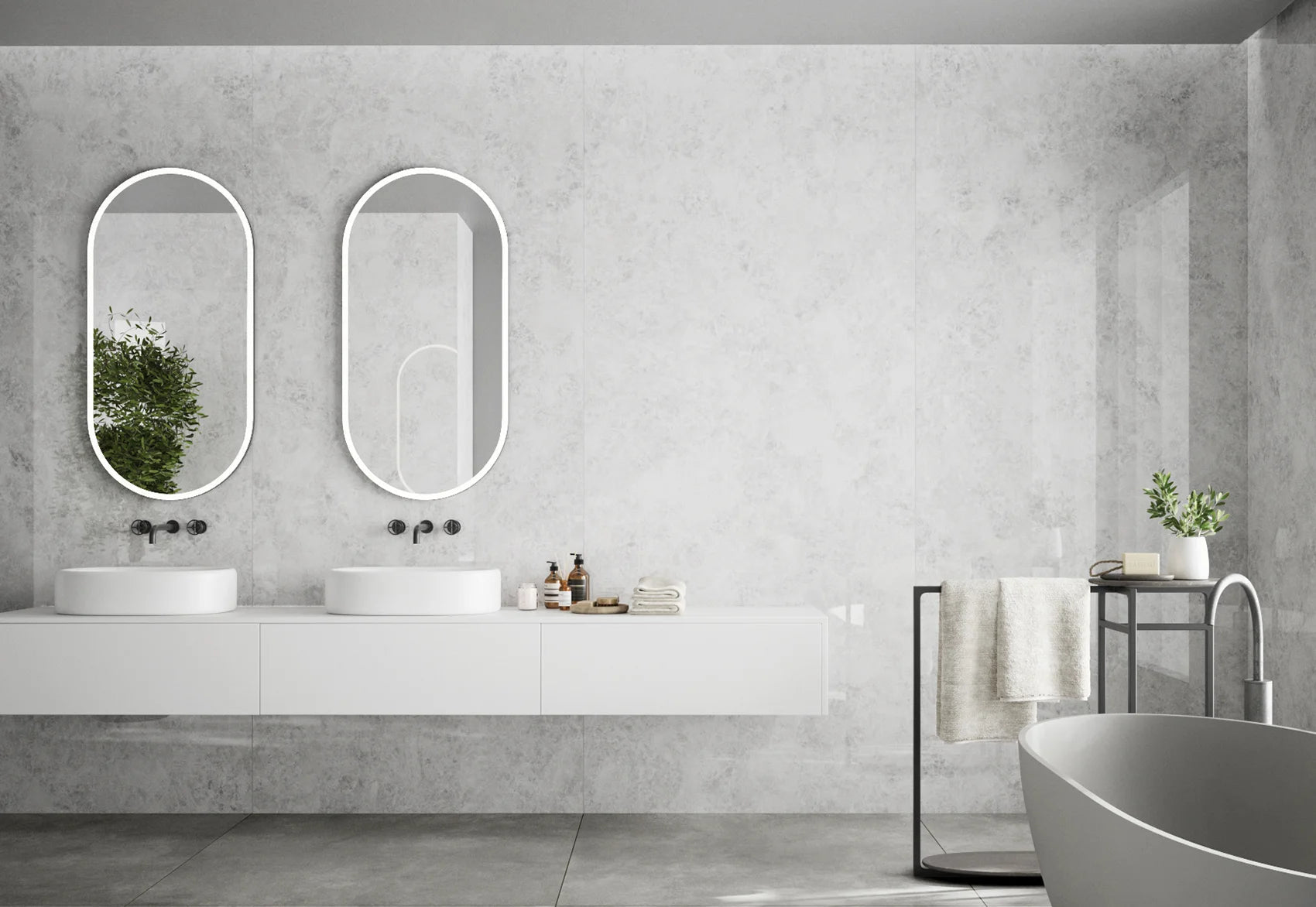 Era 48x110 Cristallo Blanco Porcelain Panel