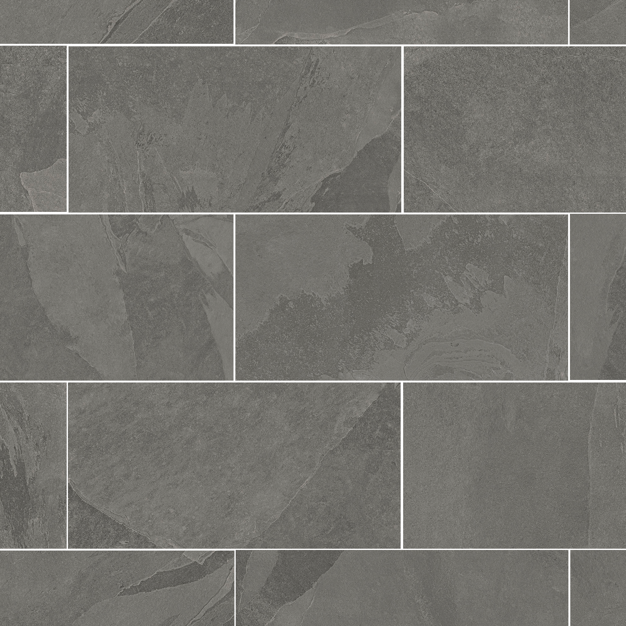 New Slate 12x24 Dark Gray Porcelain Tile