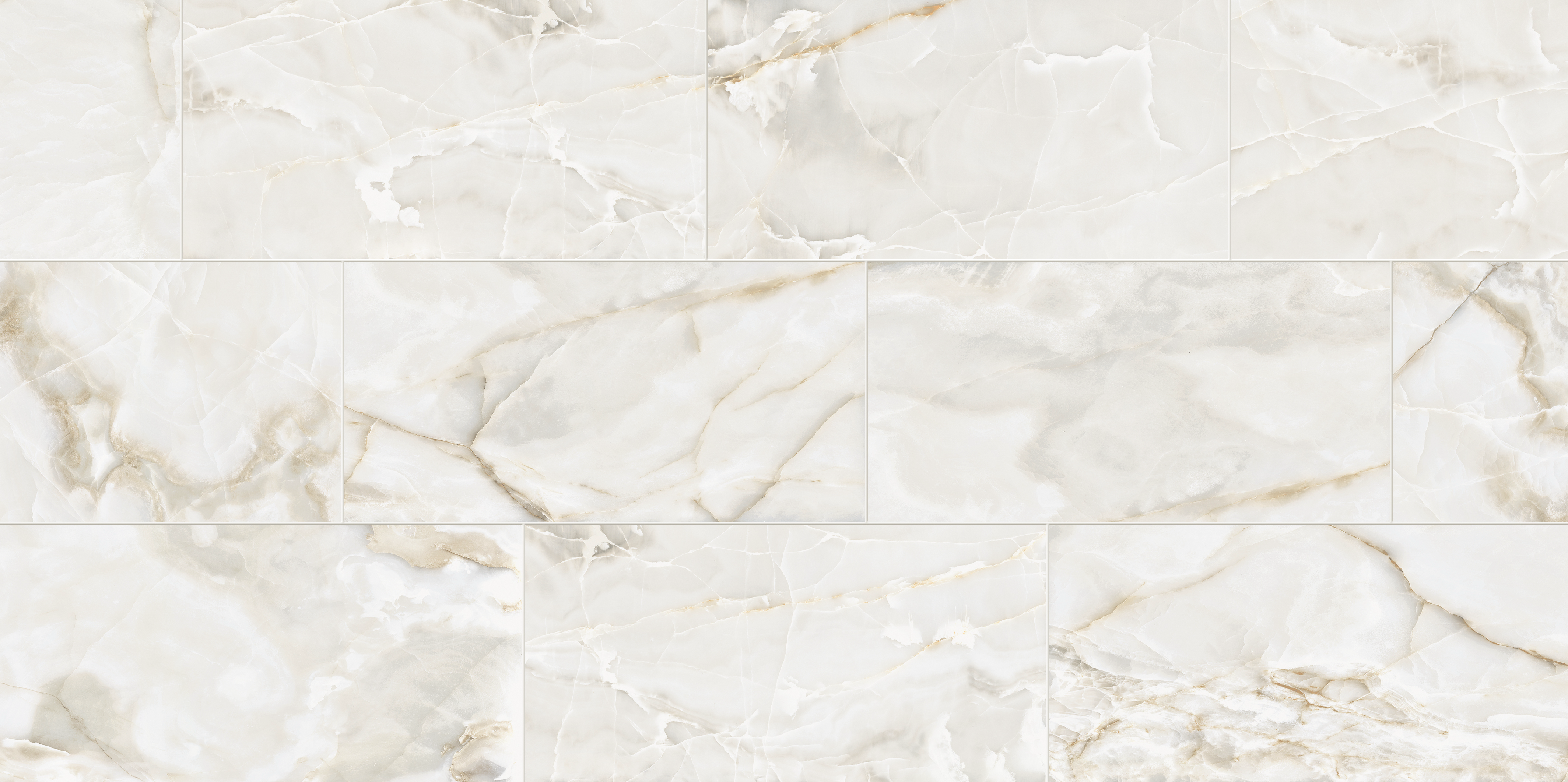 Oceana Onyx 24x48 White Polished Porcelain Tile