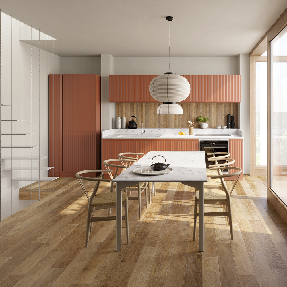 Opus 6x48 Amber Wood Look Porcelain Tile