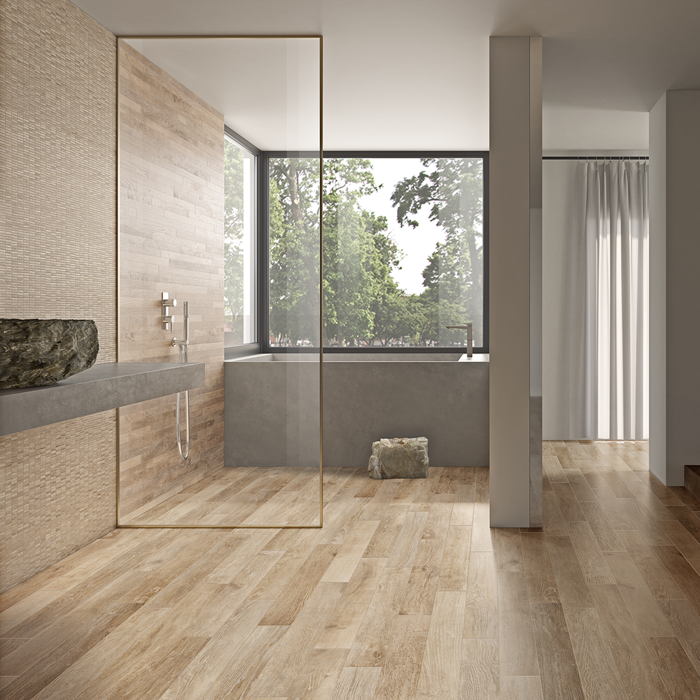 Opus 6x48 Blonde Wood Look Porcelain Tile