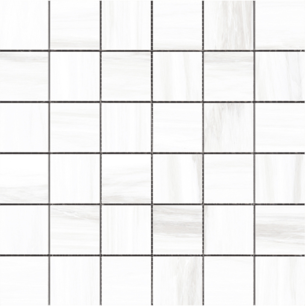 River 2x2 Blanco Matte Mosaic Porcelain Tile