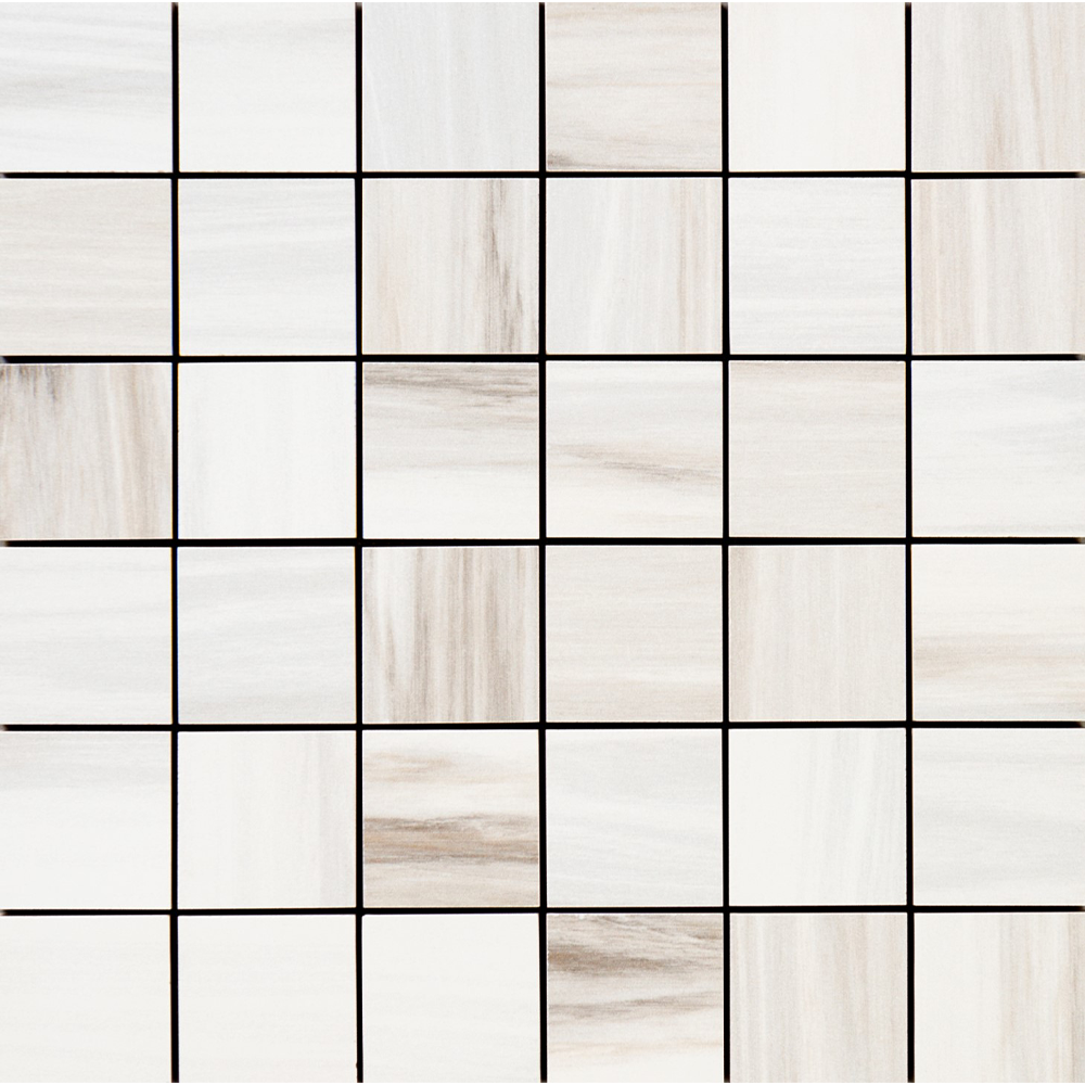 River 2x2 Greige Matte Mosaic Porcelain Tile