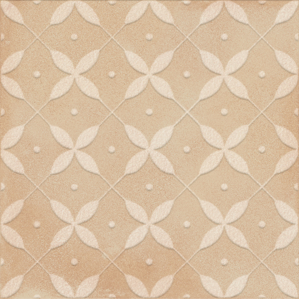 Siena 8x8 Sugar Deco Biscotti Matte Porcelain Tile