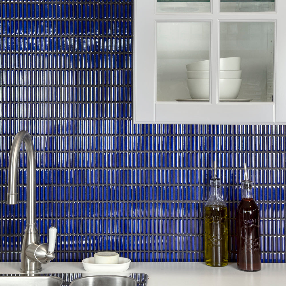 Makai Stacked Twilight Gloss Mosaic Tile