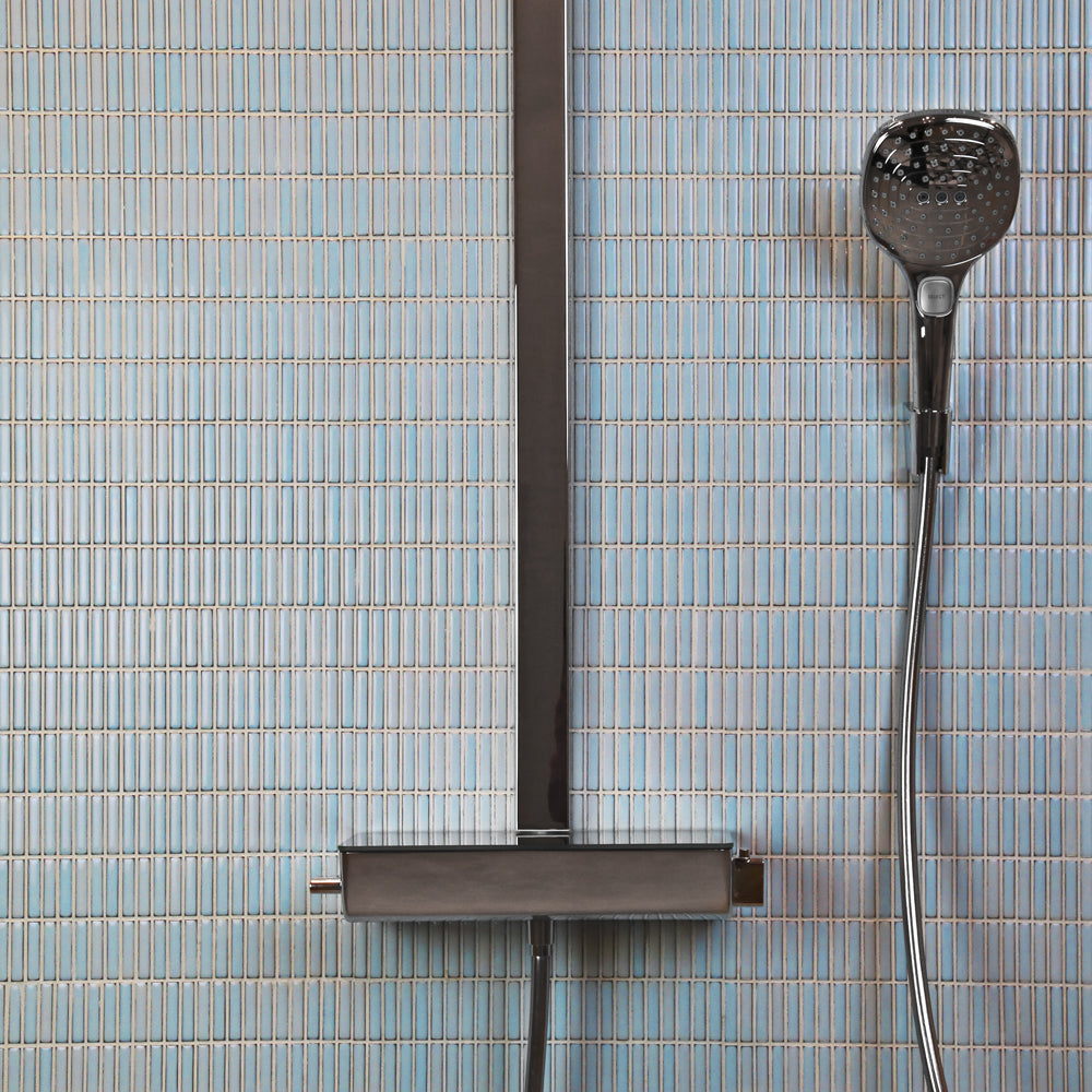 Makai Stacked Cumulus Gloss Mosaic Tile