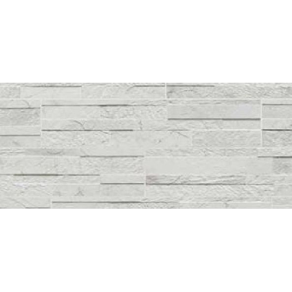 Stacked 6x24 White Matte Porcelain Tile