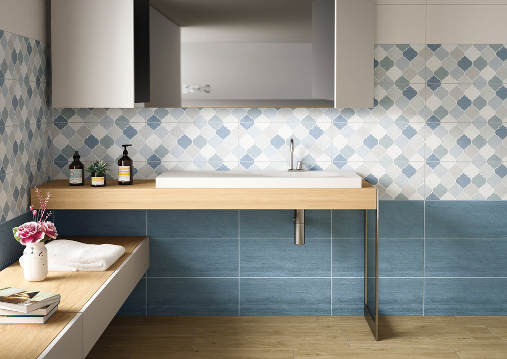 Tropicana 10x24 Denim Blue Trame Matte Tile