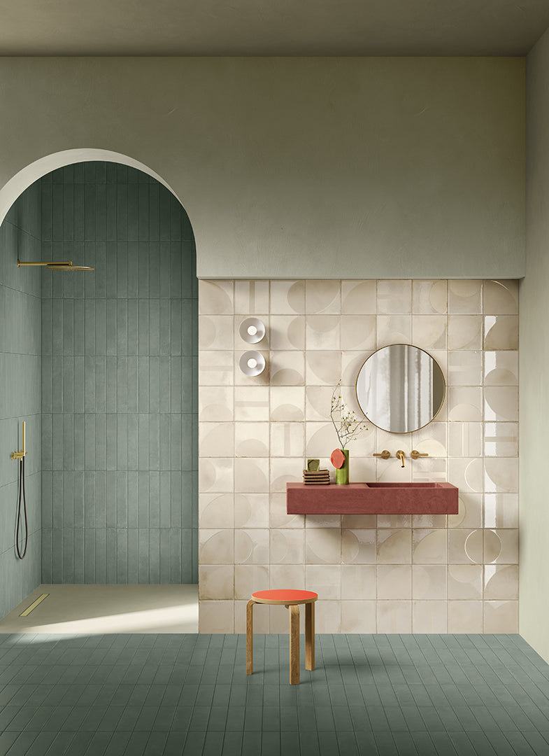 Havana 8x8 Deco Sand Porcelain Tile