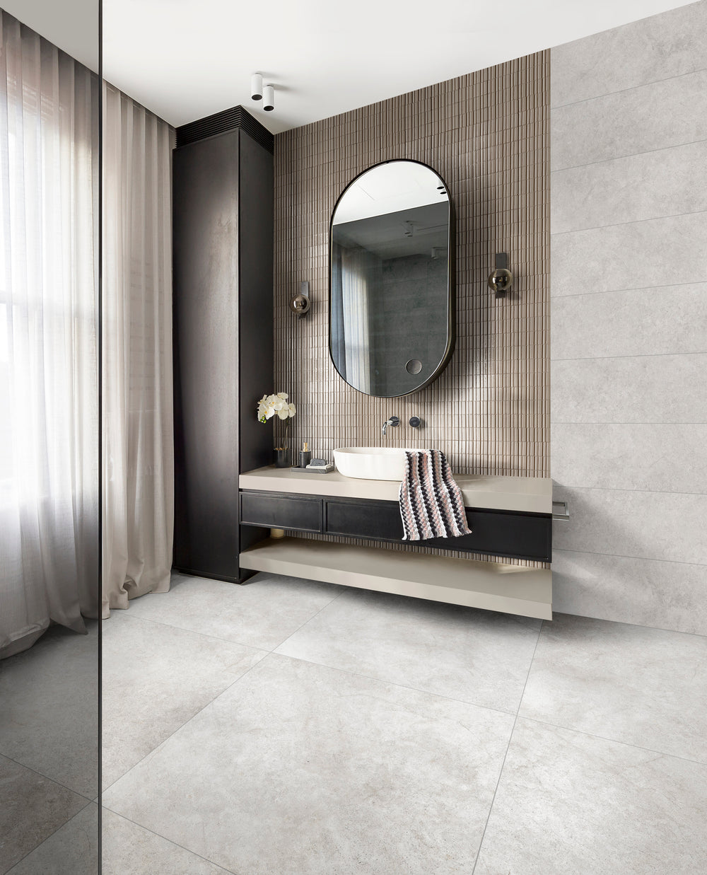 Savannah 3x8 3D Taupe Gloss Porcelain Tile