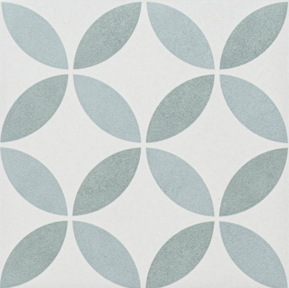 Catalina 6x6 Aqua Enya Porcelain Tile