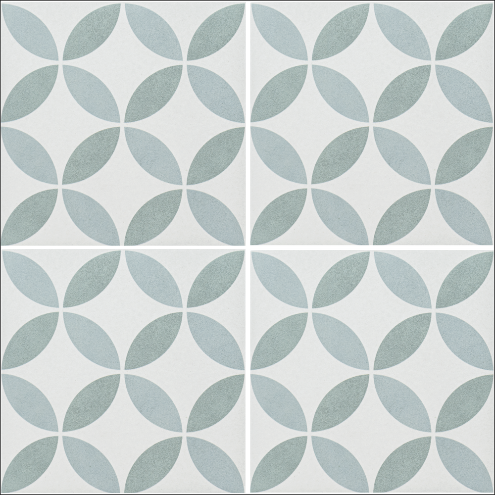 Catalina 6x6 Aqua Enya Porcelain Tile