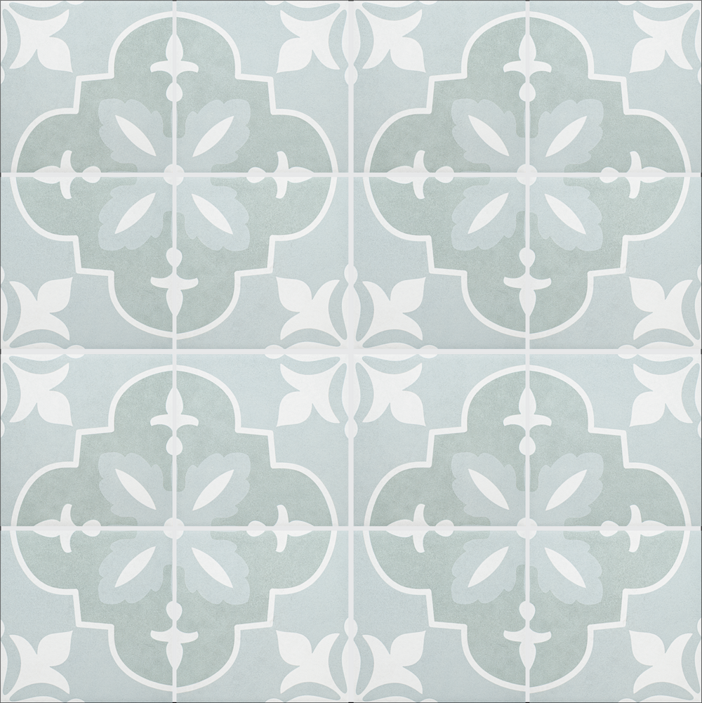 Catalina 6x6 Aqua Nora Porcelain Tile