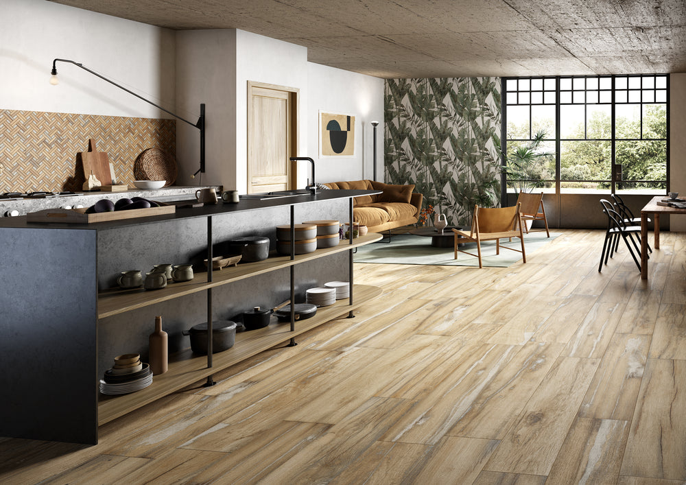 Loft 10x60 Birch Wood Look Porcelain Tile