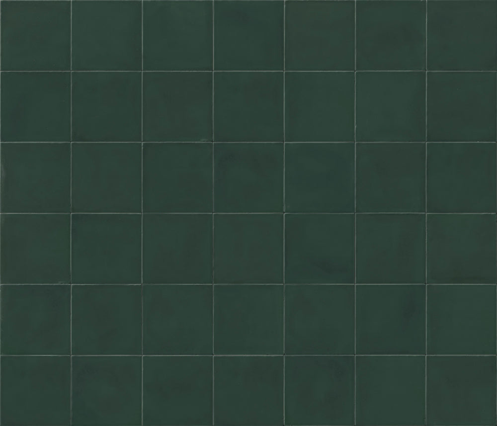 Malibu 6x6 Green Glossy Porcelain Tile