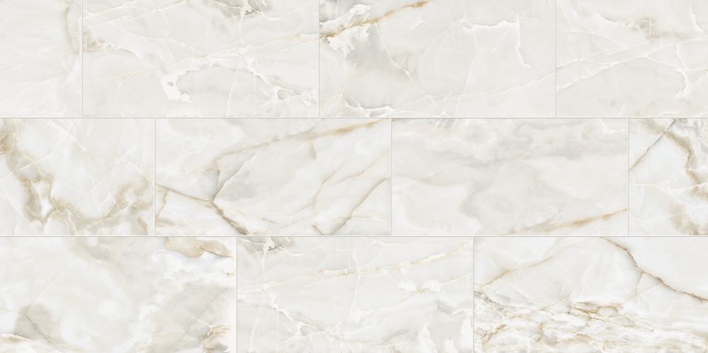 Oceana Onyx 12x24 White Polished Porcelain Tile