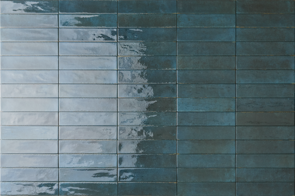 Old City 2x10 Blue Gloss Porcelain Tile