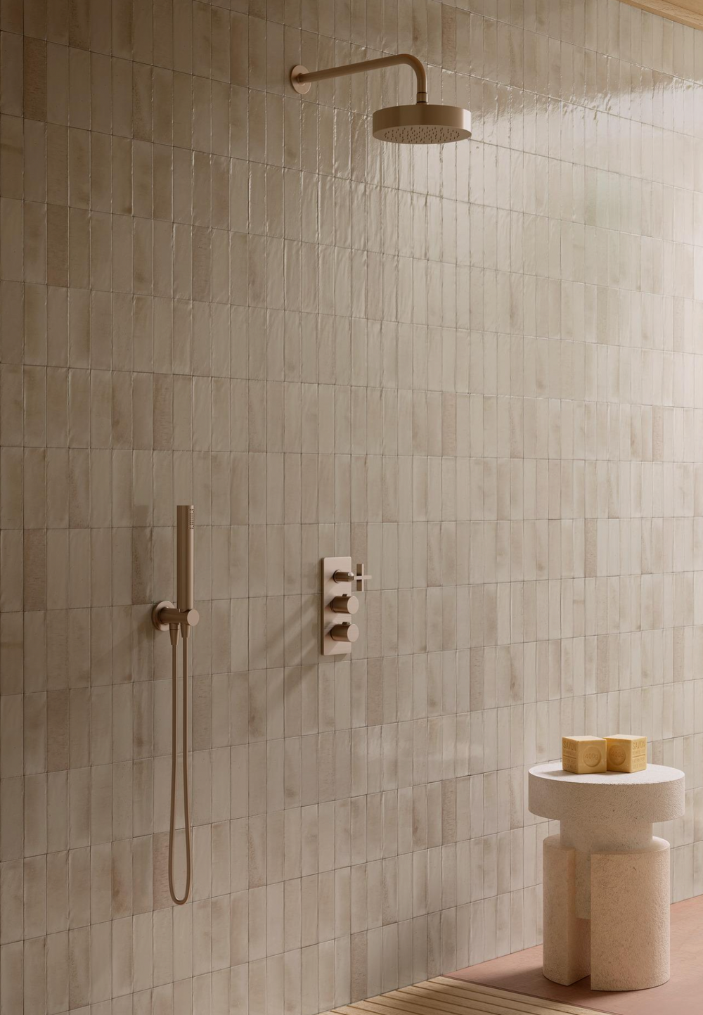 Surf 3x8 Beige Gloss Porcelain Tile