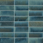 Surf 3x8 Turquoise Blue Gloss Porcelain Tile — Urban Coast Tile