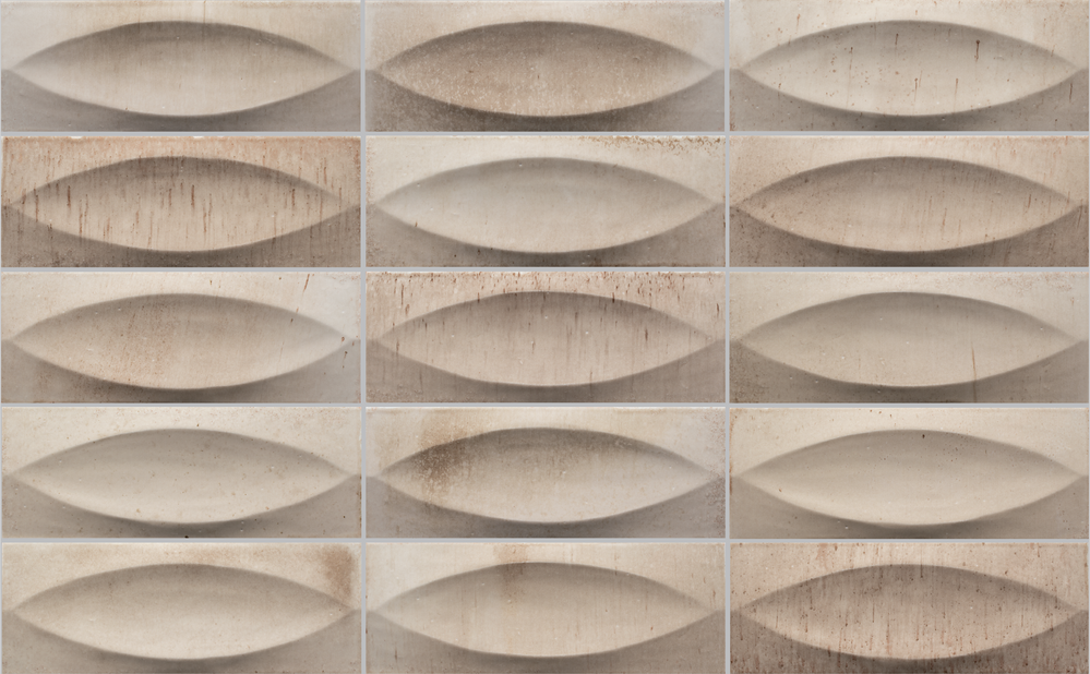 Surf 3x8 Beige Deco Gloss Porcelain Tile