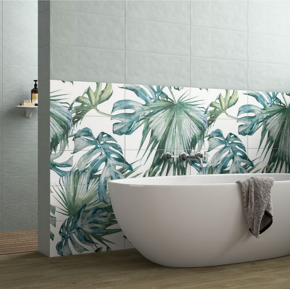 TROPICANA 10X24 FLORA MURAL MATTE Room Scene