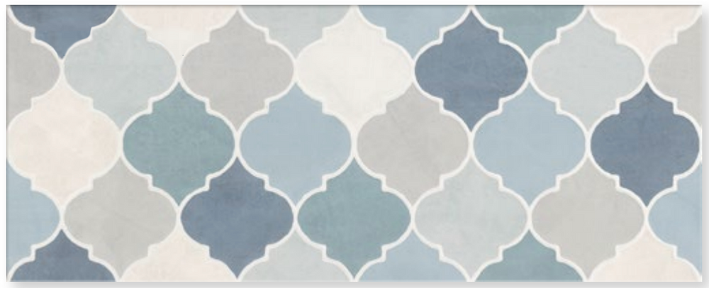 TROPICANA 10X24 DENIM PATTERN MIX MATTE