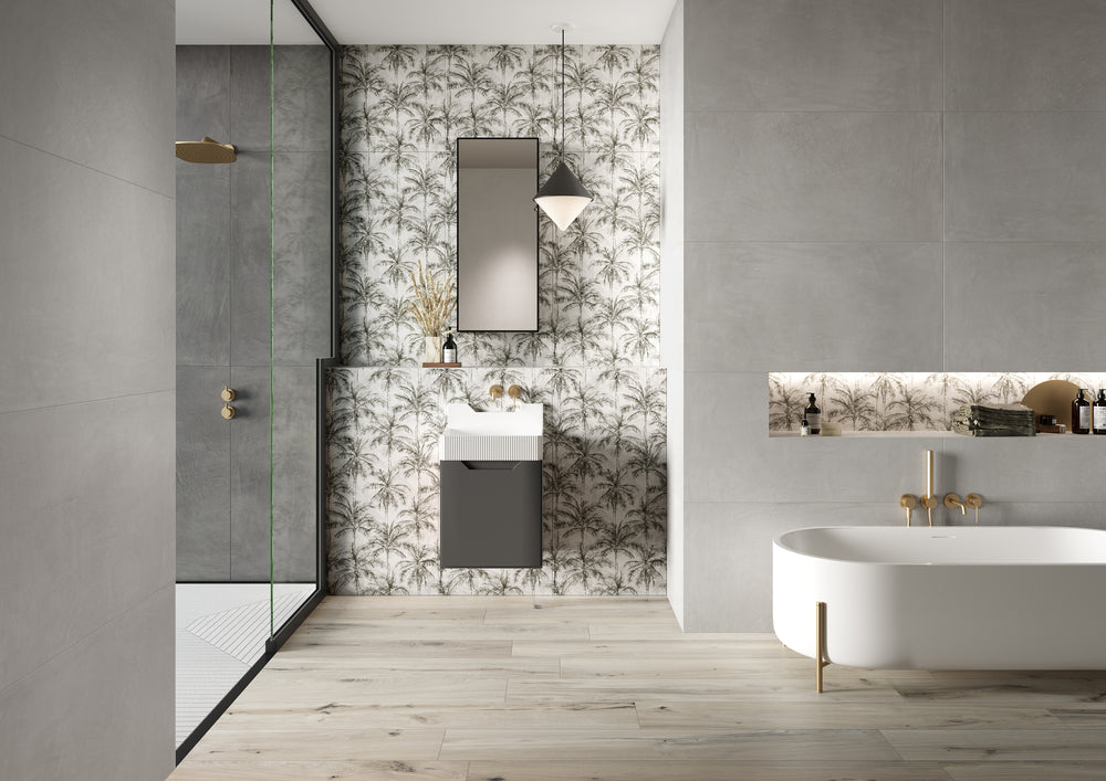 West Palm 24x48 Bianco Pattern Matte Porcelain Tile